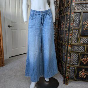 Anthropologie wide leg jeans